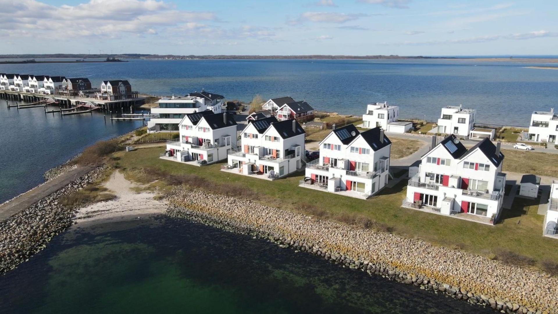 Maisonette Fewo Ostseeflair By Seeblick Ferien Oro, Erste Wasserreihe, E-Saeule Olpenitz Esterno foto